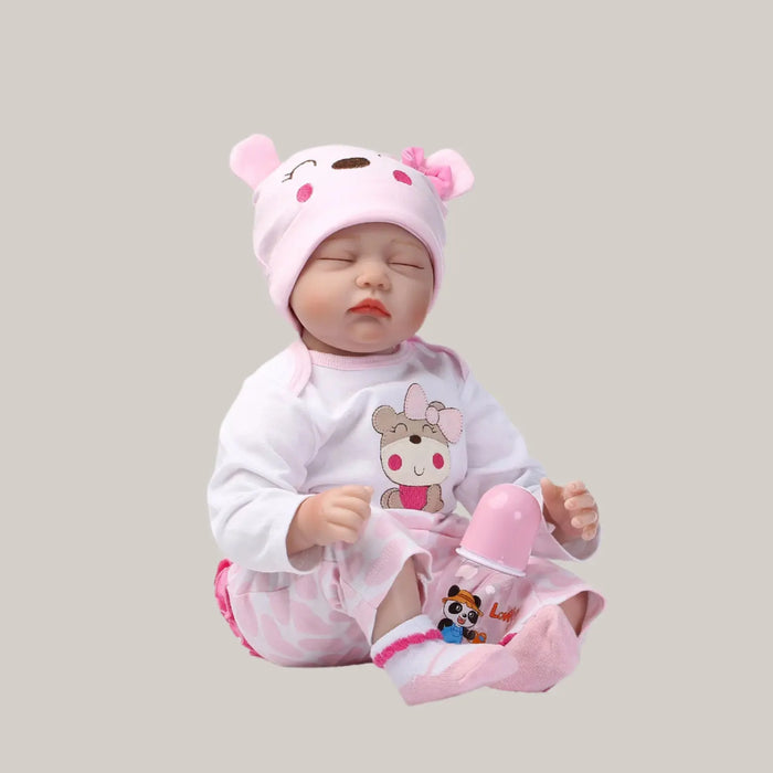 40 cm Silicone and Cloth Sleeping Doll – Movable Limbs