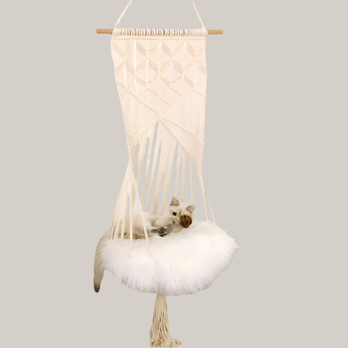 Handmade Macrame Pet Swing Bed
