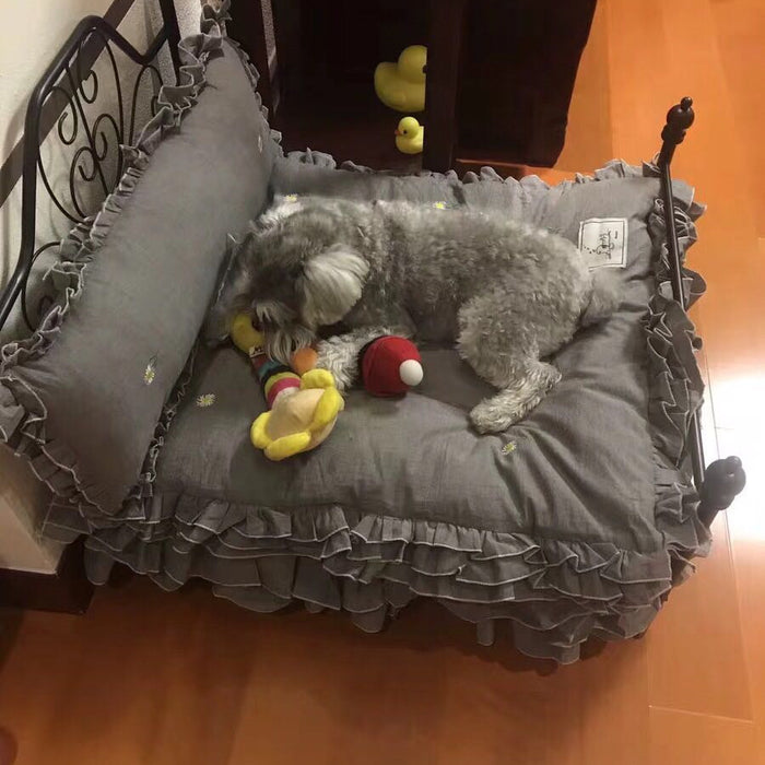 Dog and Cat Bed Grey