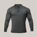 Fitness Sports Long-sleeved Polo Grey