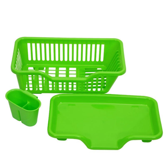Plastic Kitchen Dish Draining Rack, 44.5 × 24 × 18 cm