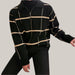 Check Lapel Knit Polo Shirt Men