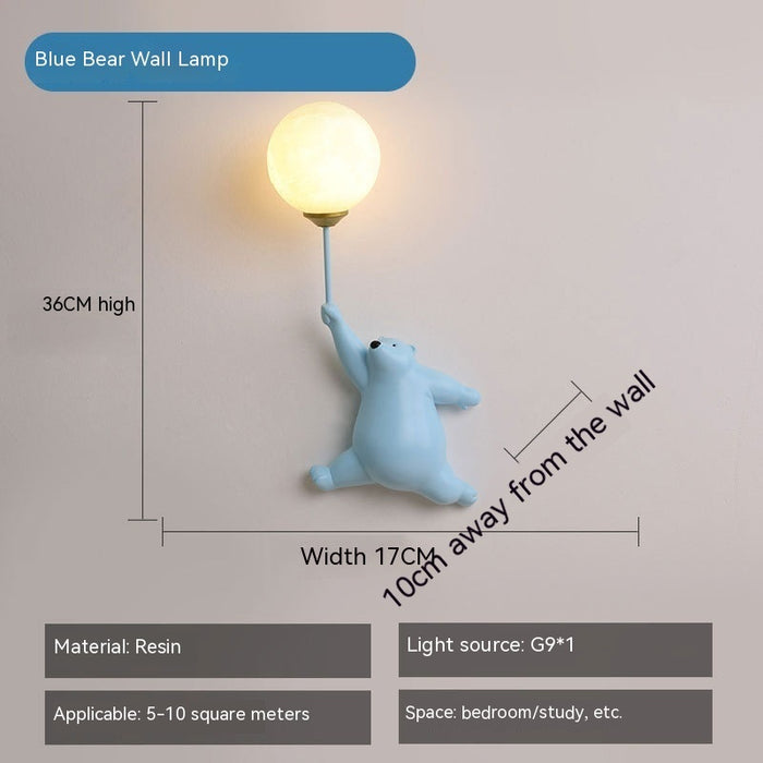 Modern Bear Pendant Wall Lamps
