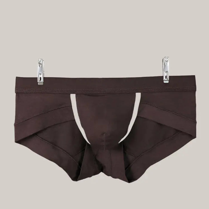 Mens Fashion Underwear Flat Angle Low Coffee
