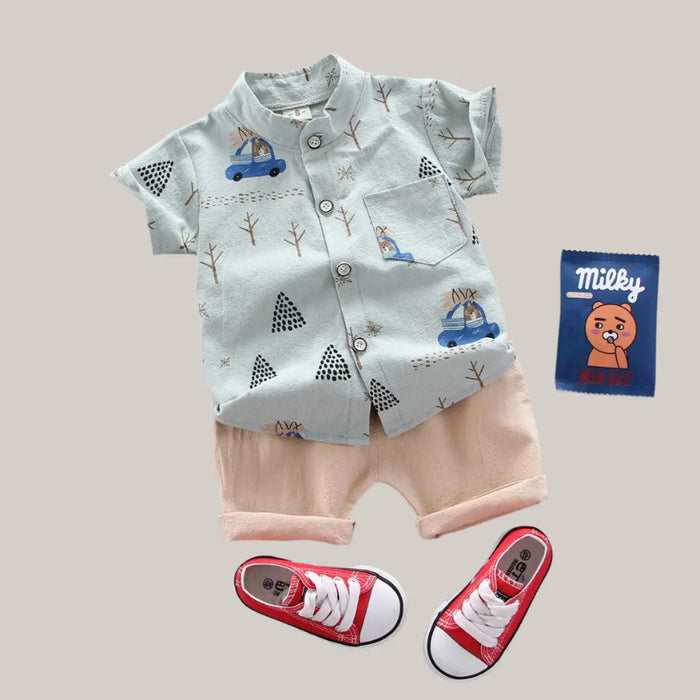 Children clothes set Light Green