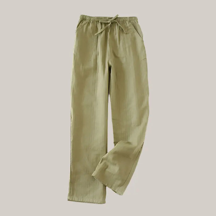 Spring And Autumn Couple Pajamas Green