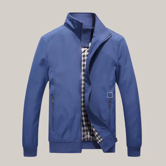 Bomber JacketPlus Size M- 5XL Denim Blue