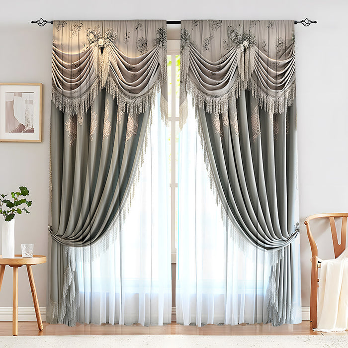 Creative Home European Flower Character Curtains