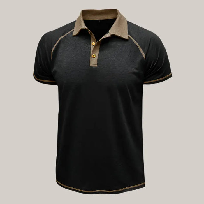 POLO Bottoming Shirt Men Clothing Black