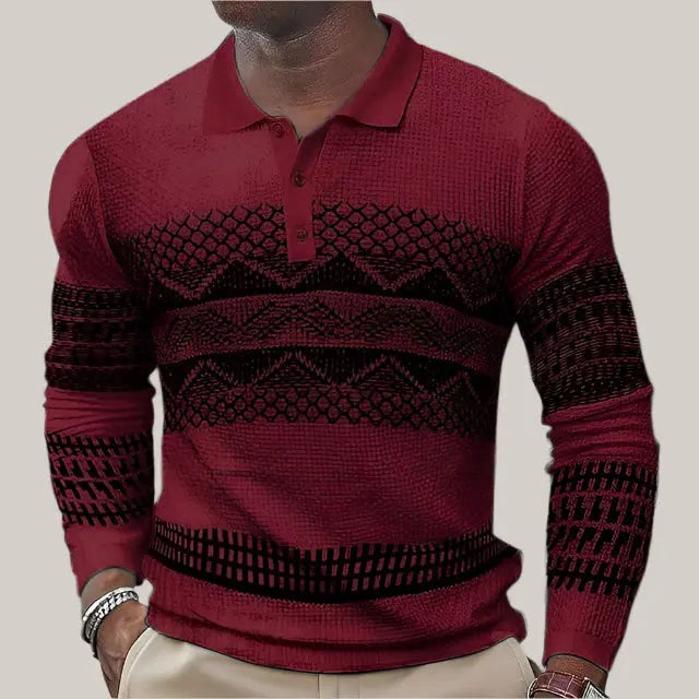 Length POLO Sports Casual Men Red