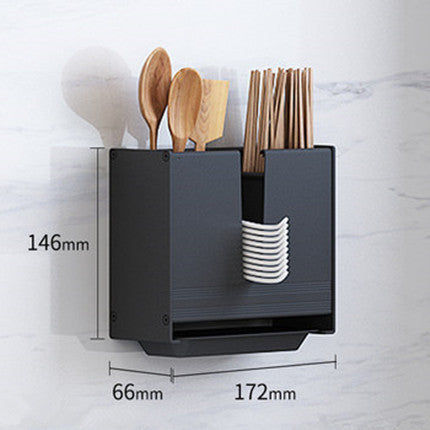 Nordic minimalist kitchen shelf Black Chopstick holder