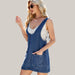 Women's Denim Overalls Dress Blue