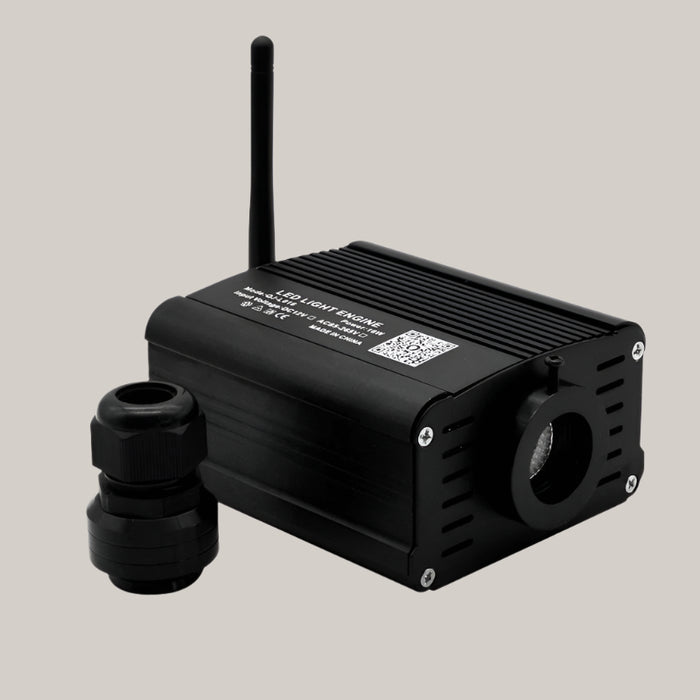 App and Voice-Controlled RGBW Fiber Optic Light