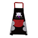 Waterproof Sleeveless Kitchen Apron with Coral Fleece, 71 × 72 cm Little Bear Black