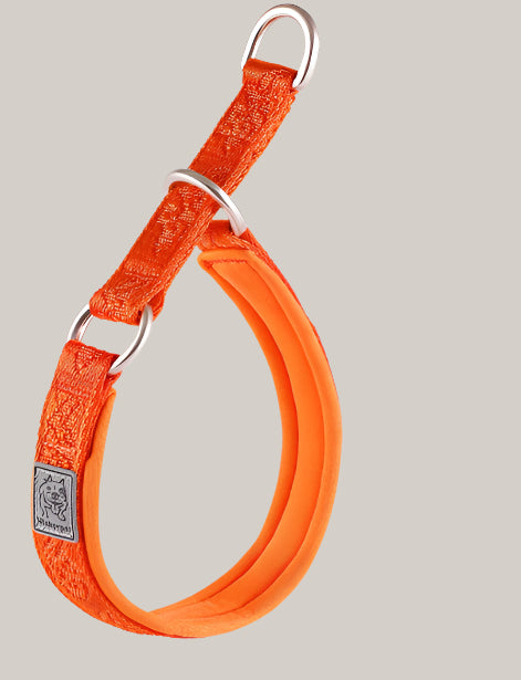 P-Chain Dog Walking Collar orange