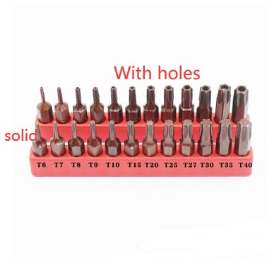 Screw driver with hole / solid hexagon