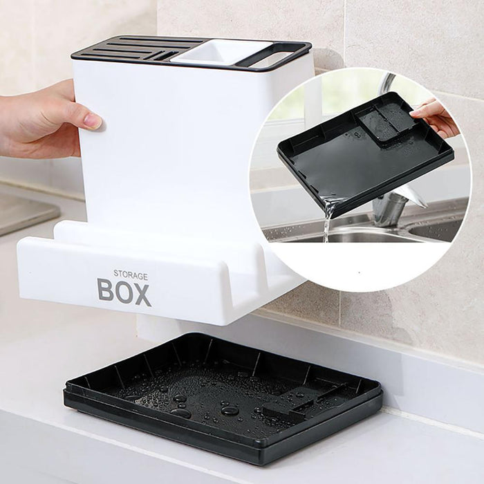 Desktop Plastic Kitchen Knife Storage Rack