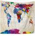 Geometric Abstract Polyester Plush Tapestry
