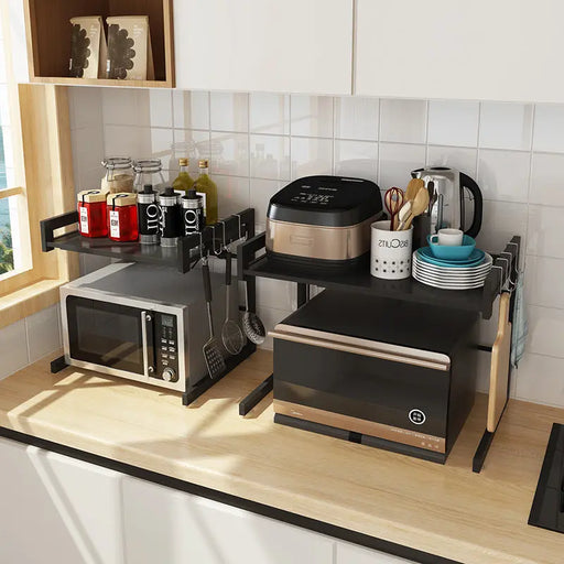 Extendable Metal Countertop Microwave Oven Rack