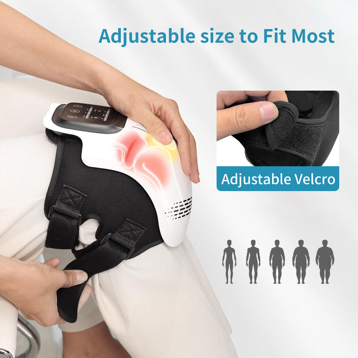 Rechargeable Heated Knee Massager with Vibration