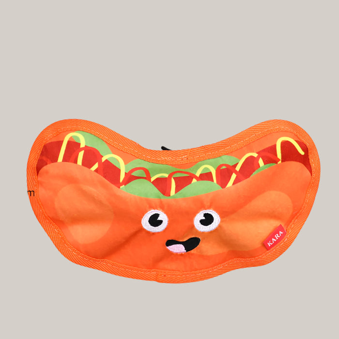 Stuffing-Free Dog Toy Hot dog