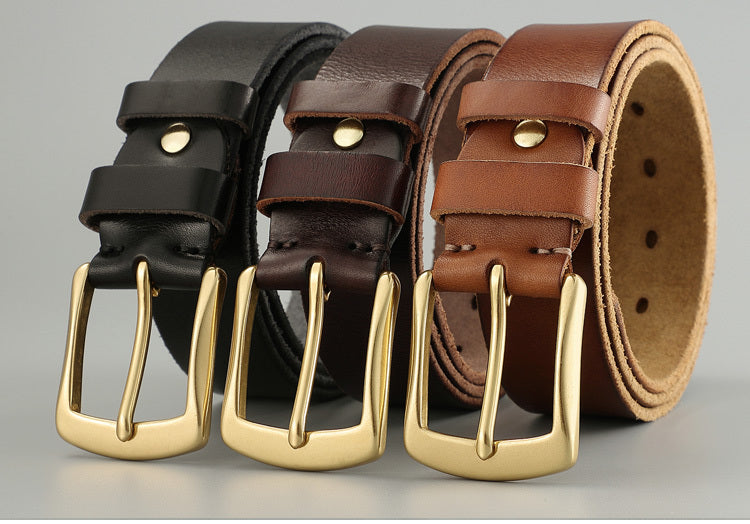 Cowhide Handmade Trend Men's Belts