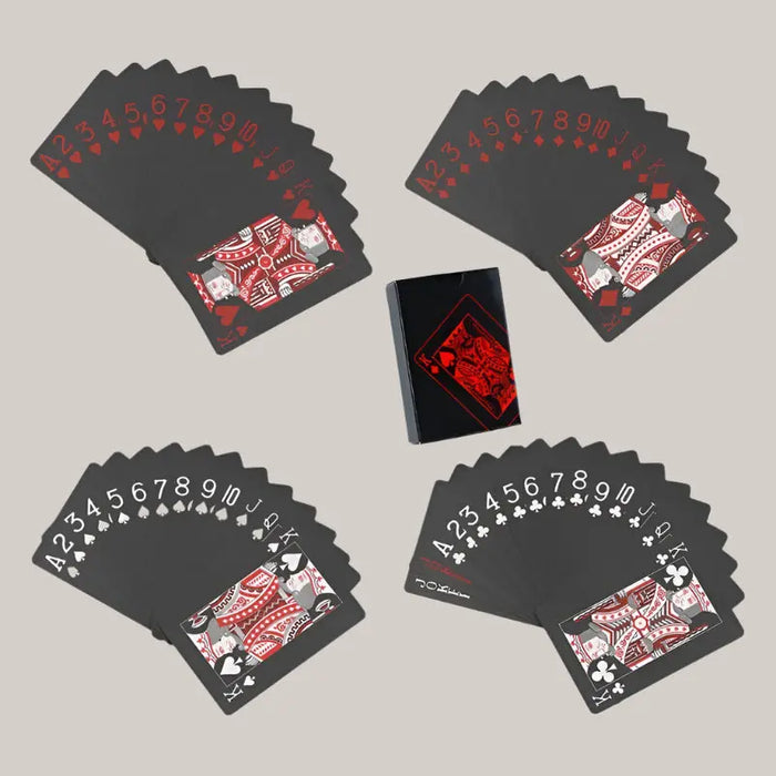 Playing Cards Gold Foil Playing Red