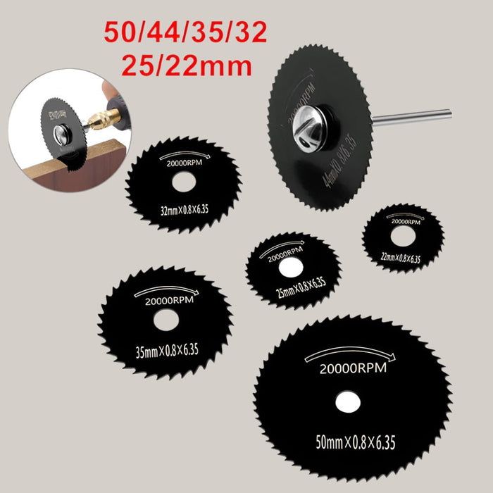 6-Piece High-Speed Steel Cutting Blade Set