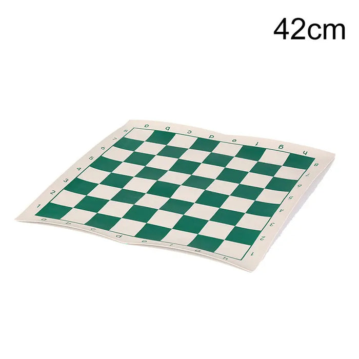PU Leather Chess Board Mat – 42 × 42 cm, Board Only