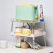 Plastic Kitchen Cabinet and Countertop Organizer Rack