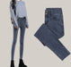 slim lady jeans Blue Ninth Brushed
