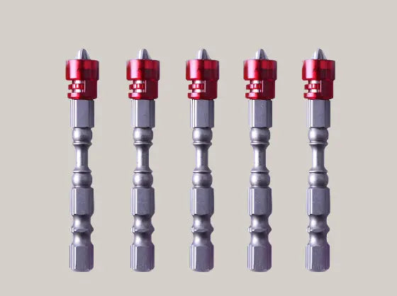 65 mm Magnetic Nut Driver Bit – 10 mm, 6 Options Red