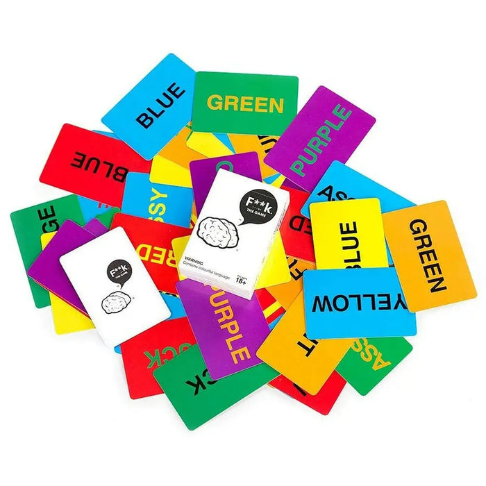 Adult Drinking and Profanity Card Game – Multicolor