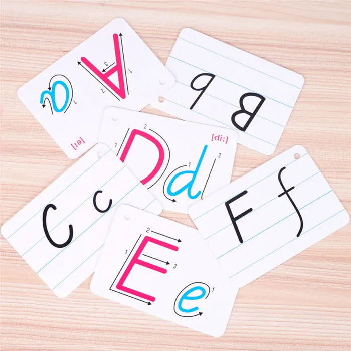 26-Letter English Alphabet Learning Cards – ABS
