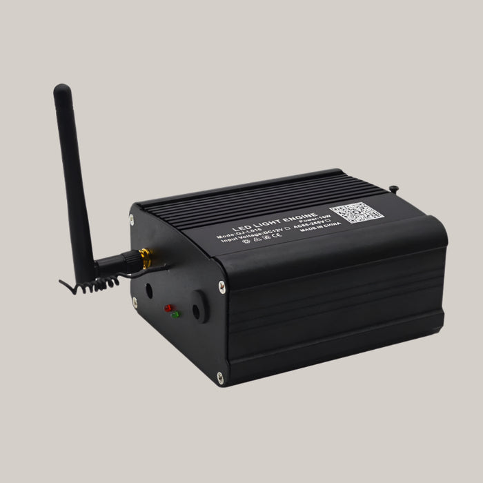 App and Voice-Controlled RGBW Fiber Optic Light