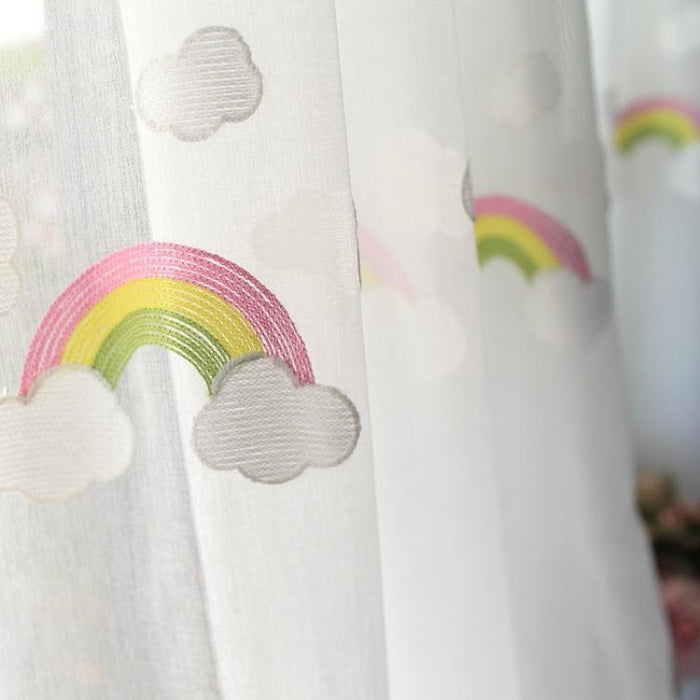 Children's Rainbow Gauze Curtains