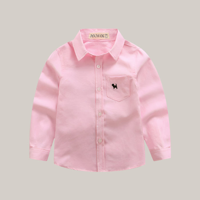 Children's Shirts Boys' Long-sleeved Shirts