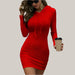 Long Sleeve Dresses For Women Red
