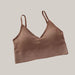 Seamless Underwear Female Crop Tops Khaki