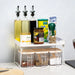 Plastic Kitchen Cabinet and Countertop Organizer Rack