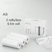 Mini Bliuetooth Wireless Thermal Printer 6.5m 3 rolls set A9 white