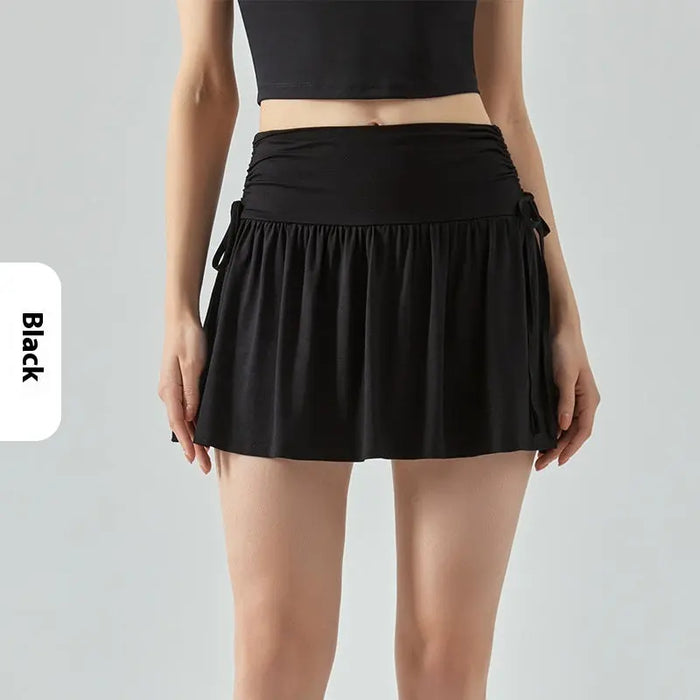 Running Badminton Yoga Skirts Women Black