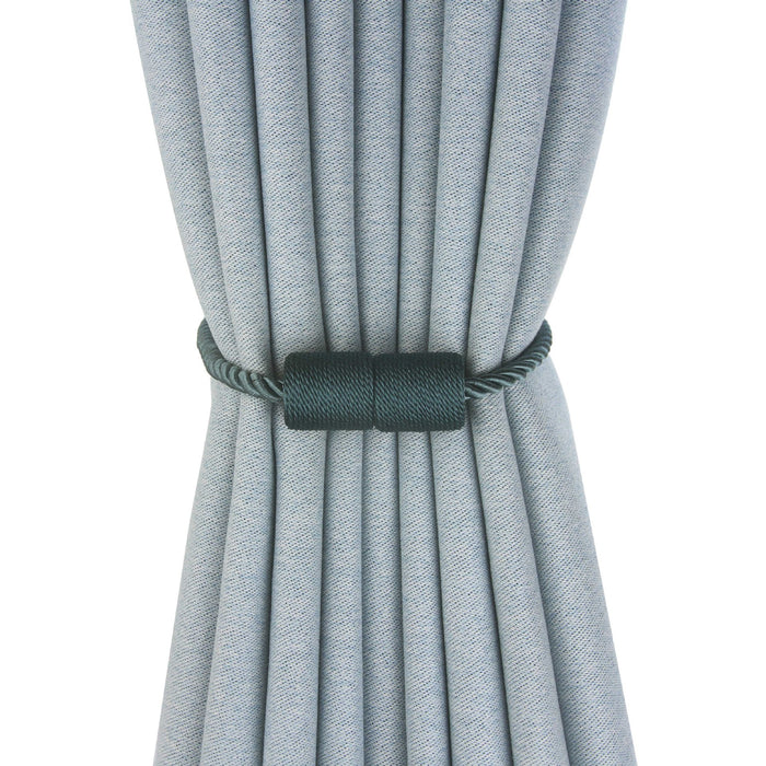 Modern Polyester Curtain Tieback Lake Blue