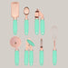 Kitchen Household Peeler Gadget Copper Plating Set Mint Green
