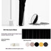 Modern Flannel Room-Darkening Curtain Panel Black Paint