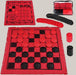 Giant Checkers Set – 66 × 66 cm, 4 Colors Red 66x66