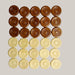 30-Piece Wooden Backgammon Checker Set – 2 Colors