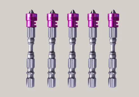 65 mm Magnetic Nut Driver Bit – 10 mm, 6 Options Purple