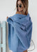 Women's Hooded Knit Cardigan Denim A