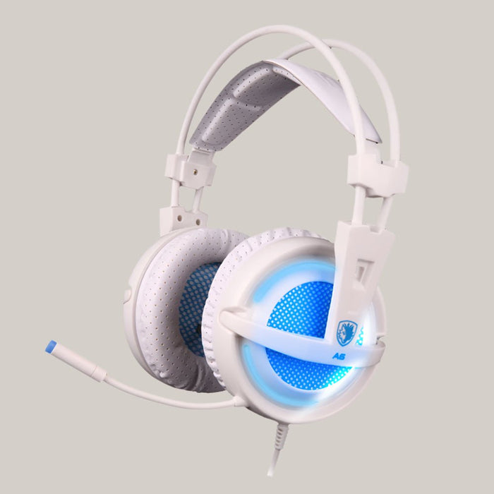 7.1 channel usb gaming headset White